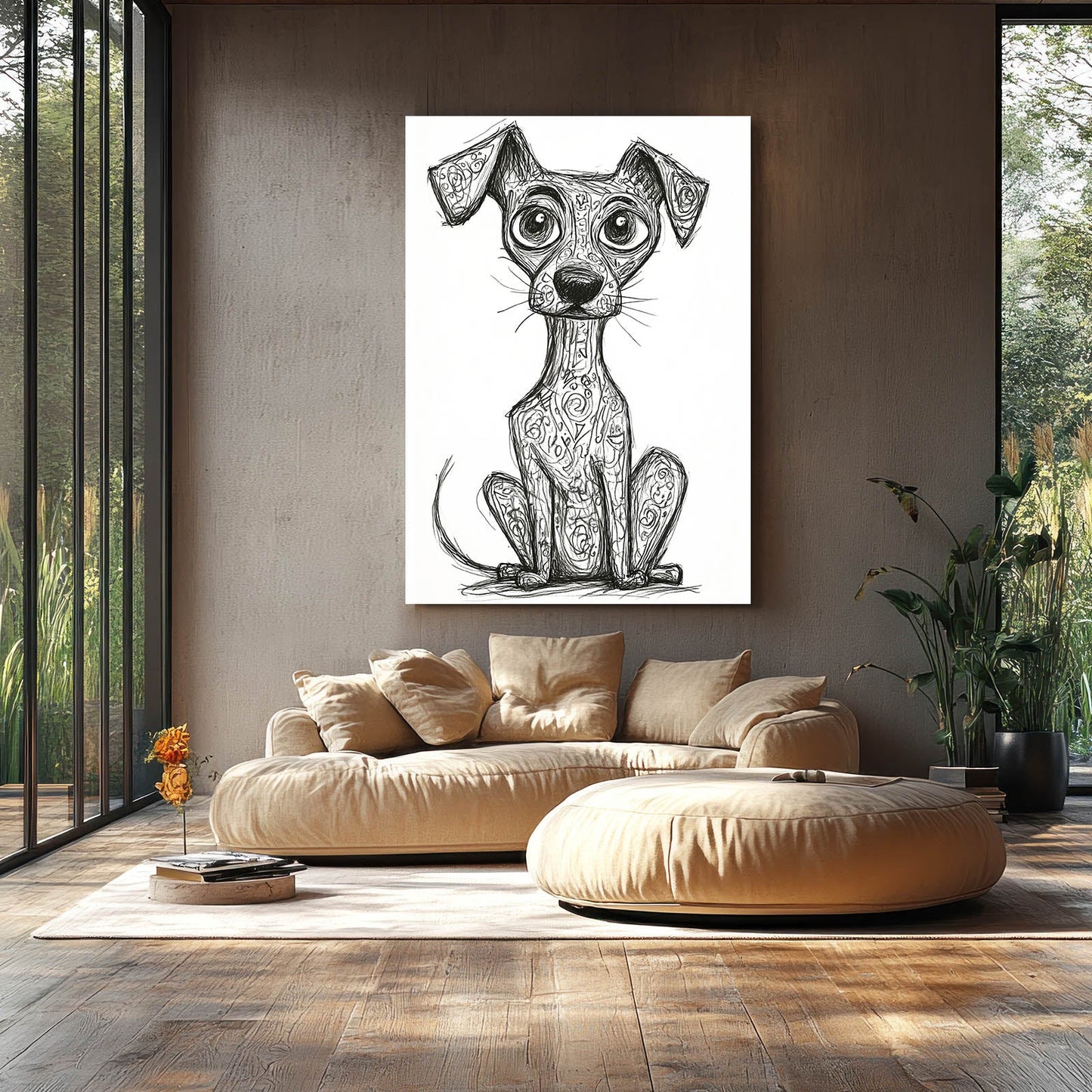 Dog Art Drawing