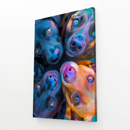 Dogs On Canvas Art