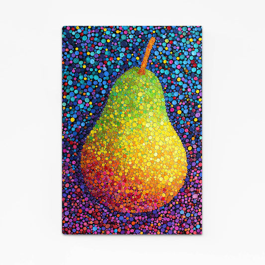 Dotted Mosaic Pear Fruit Prints – dotted mosaic pear fruit canvas print
