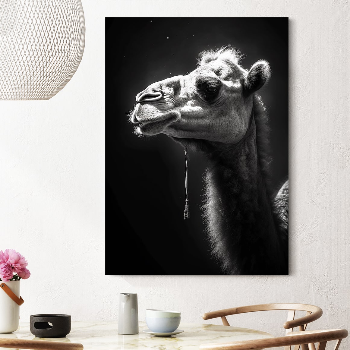 Dramatic Camel Photography Art – canvas print, view 4