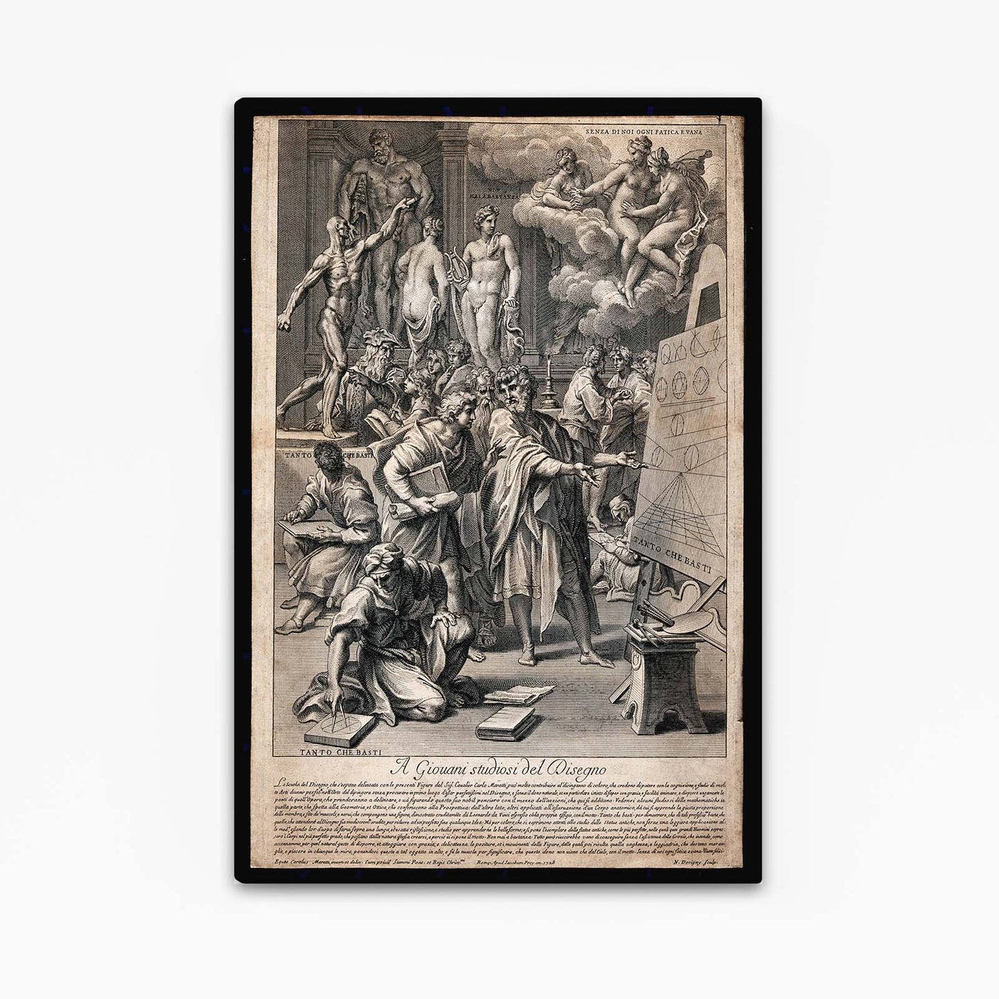Drawing Academy Scene Da Vinci Wall Decor – drawing academy scene da vinci canvas print