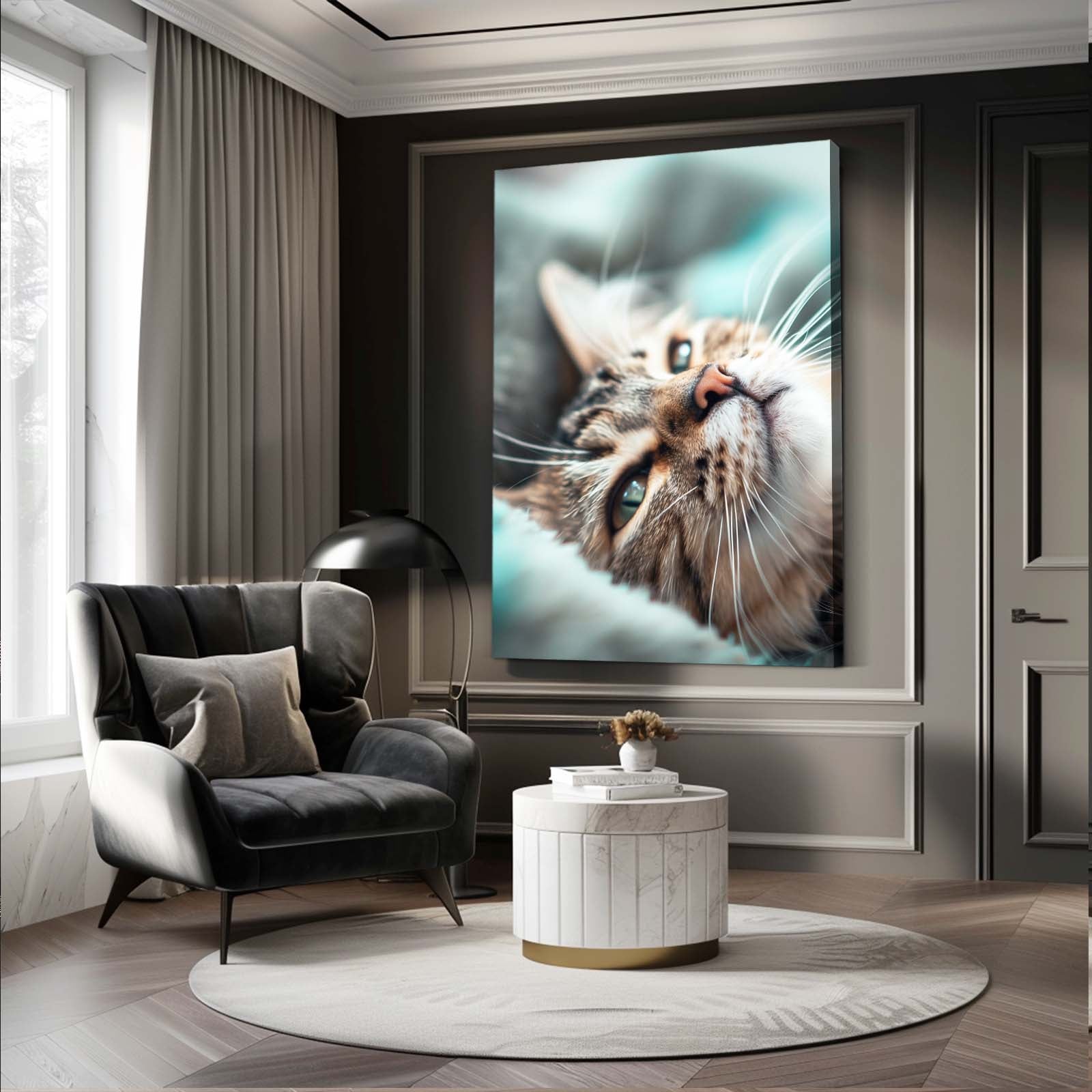 Dreamy Eyes Close Up Cat Art