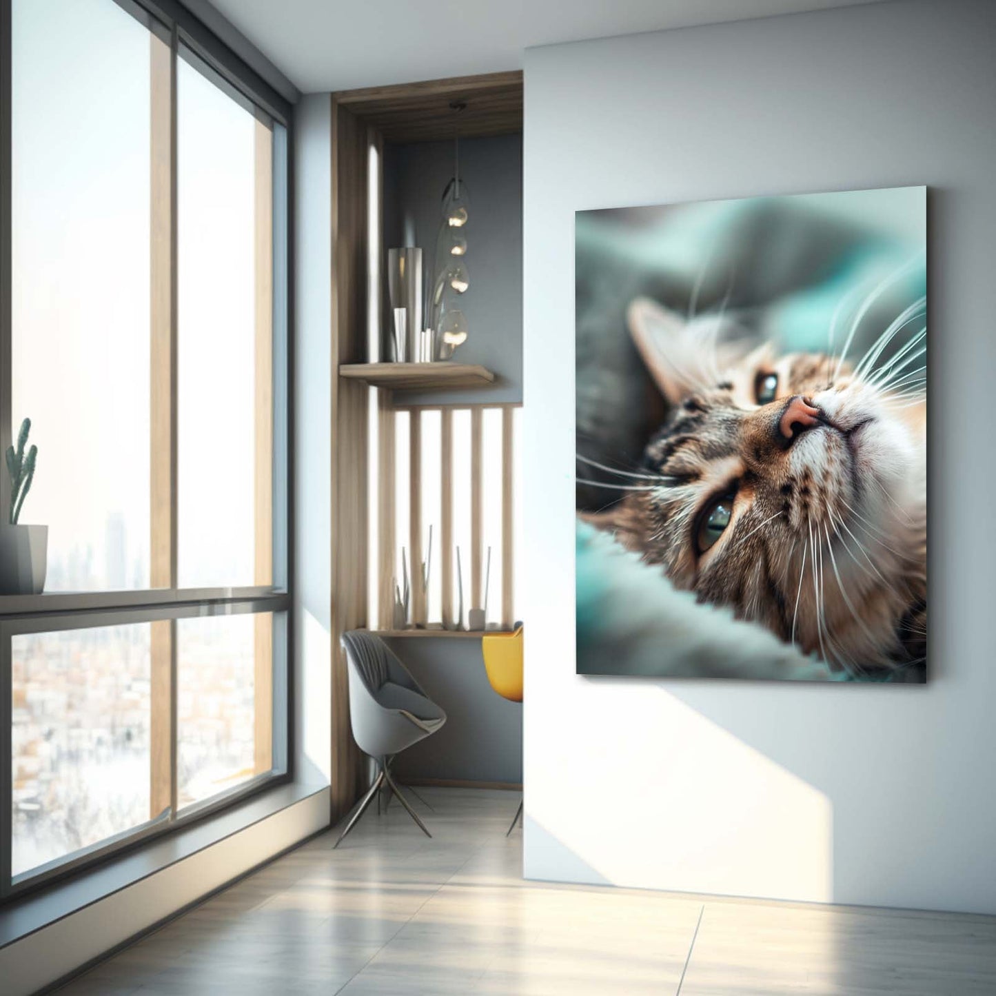 Dreamy Eyes Close Up Cat Art