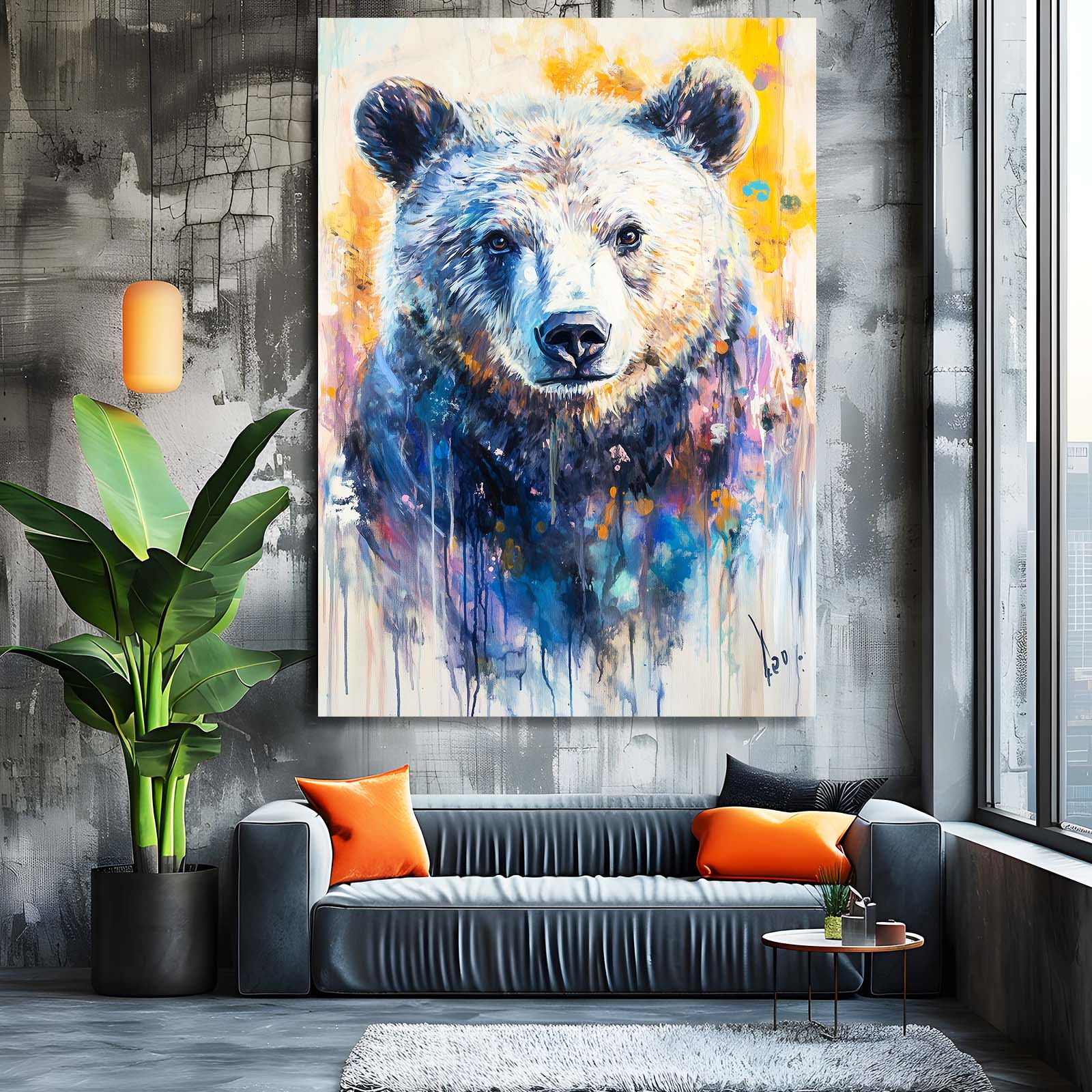 Drippy Bear Art