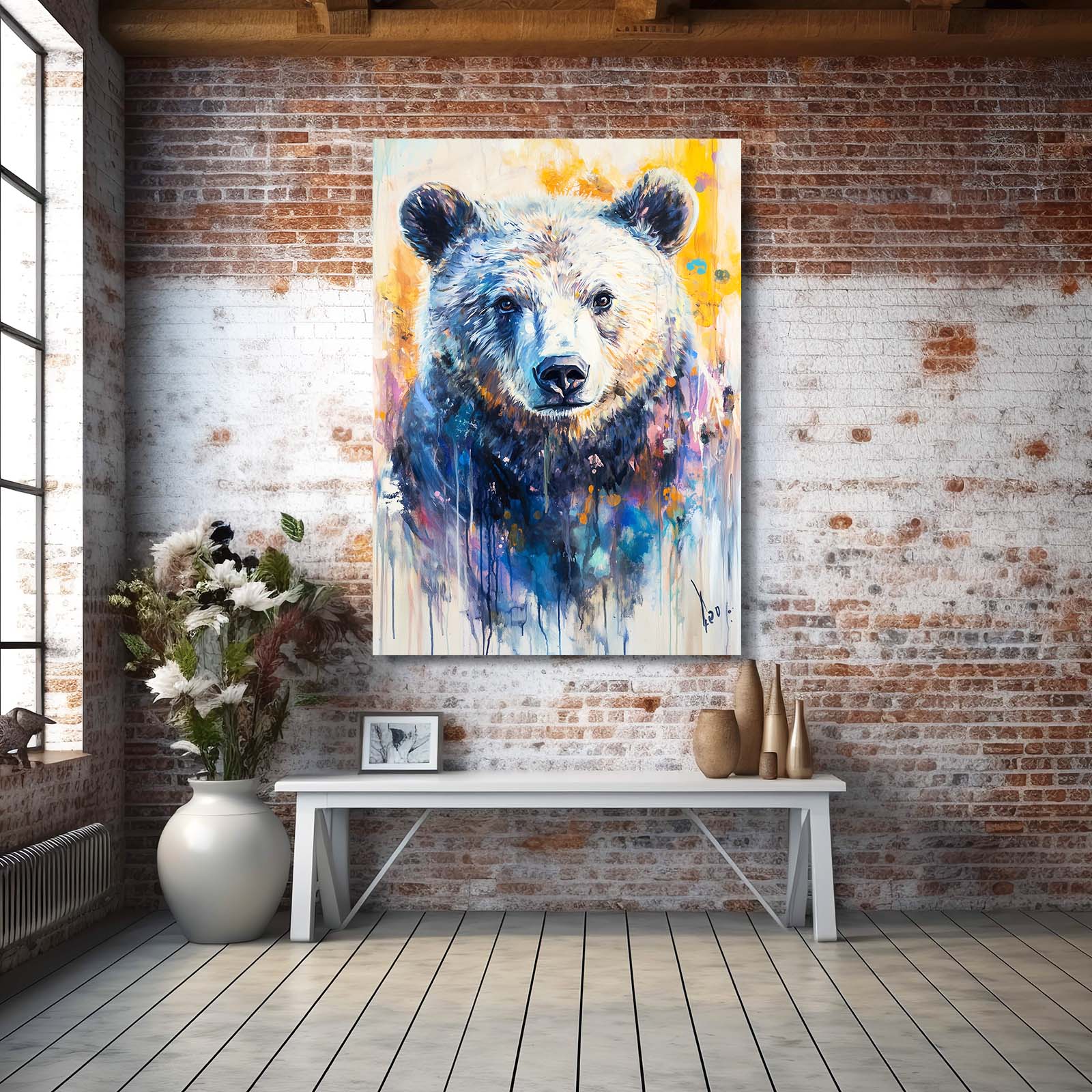 Drippy Bear Art