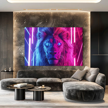 Dynamic Energy Lion Art