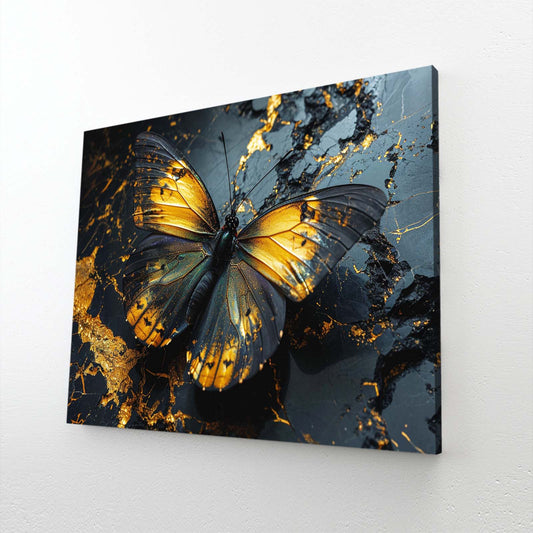 Ebony Gold Butterfly Wall Art