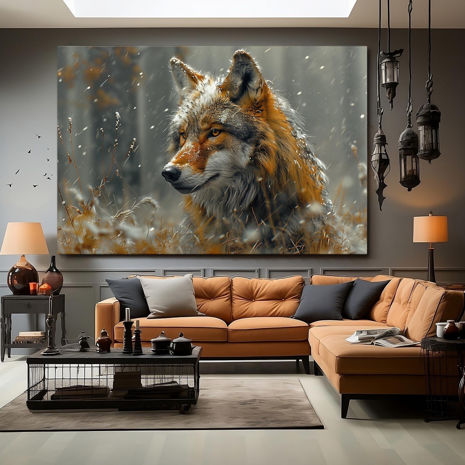 Elegant Wolf Art