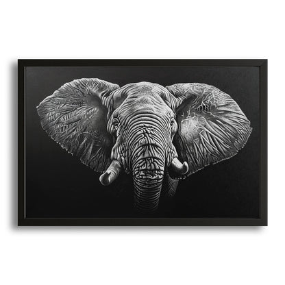 Elephant Art Black And White