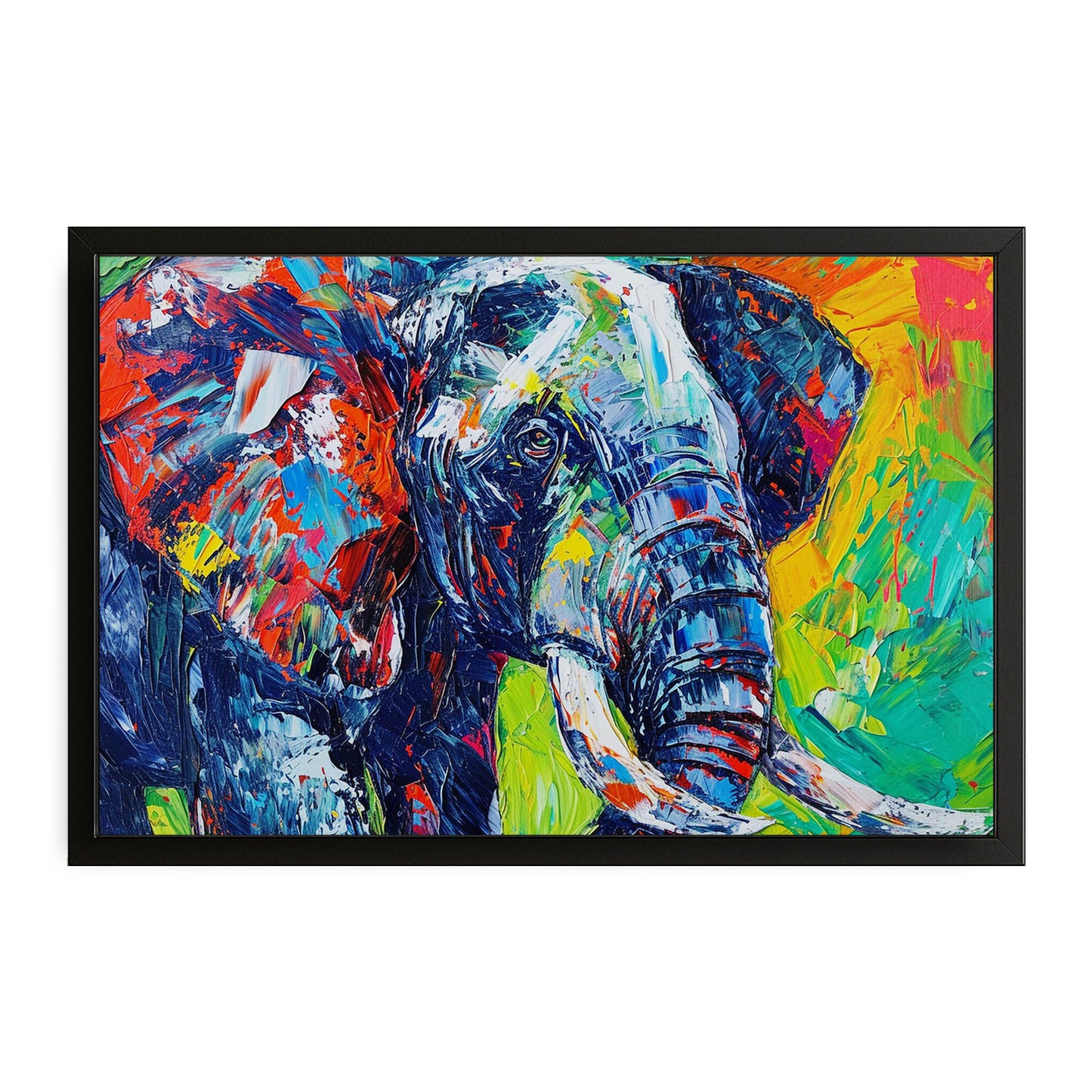 Elephant Expressionist Wall Art