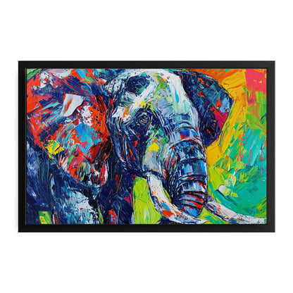Elephant Expressionist Wall Art