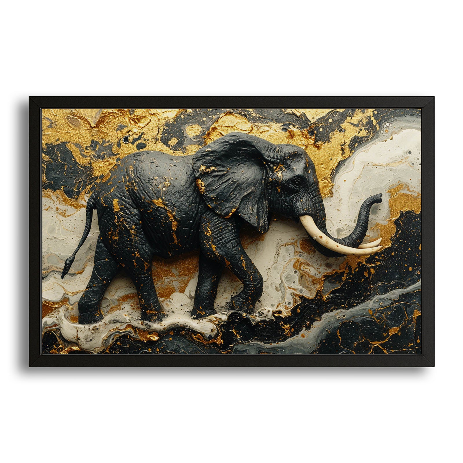 Elephant Fine Art – canvas print on white background