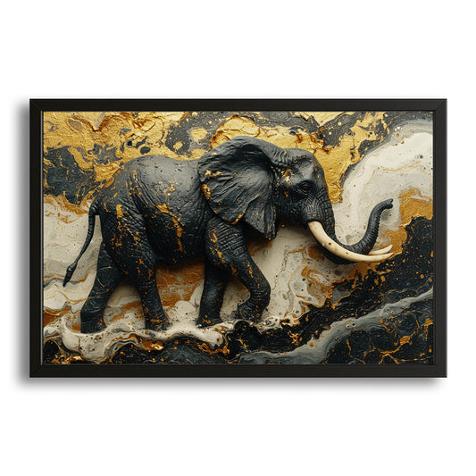 Elephant Fine Art – canvas print on white background