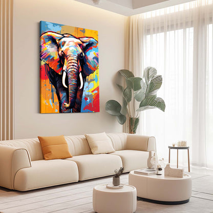 Elephant Graffiti Style Art