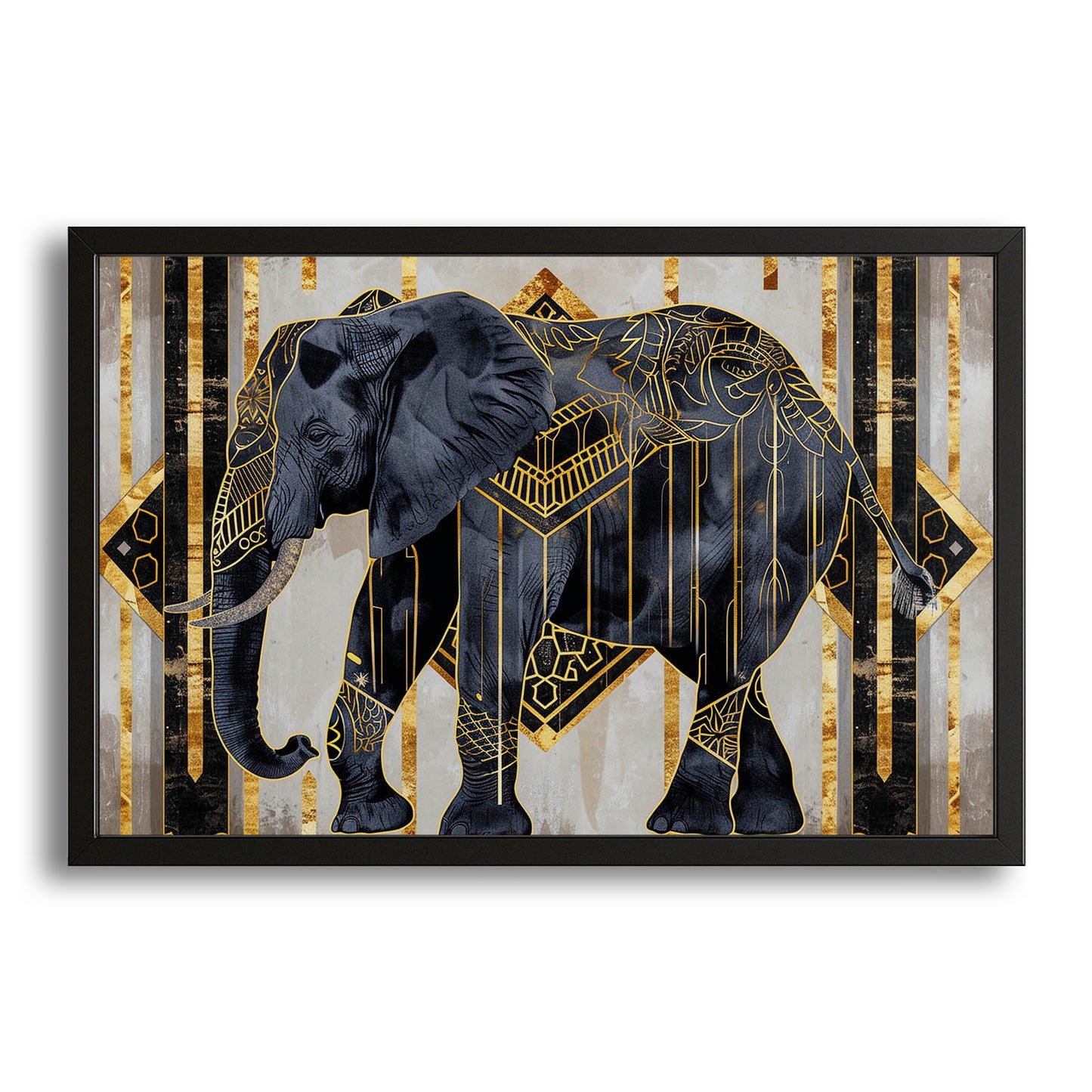 Elephant Mosaic Wall Art