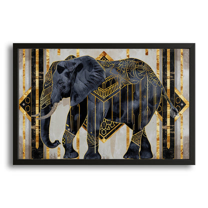 Elephant Mosaic Wall Art