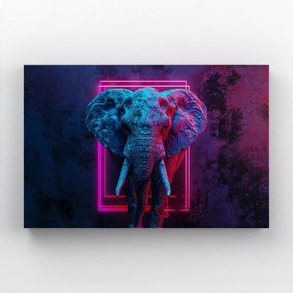 Elephant Neon Art