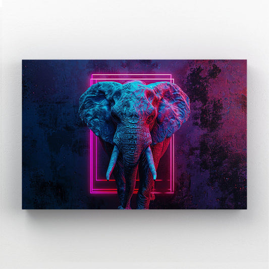 Elephant Neon Art