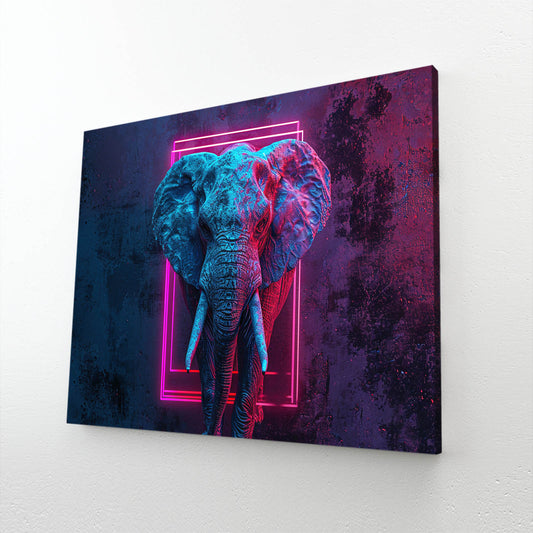 Elephant Neon Art