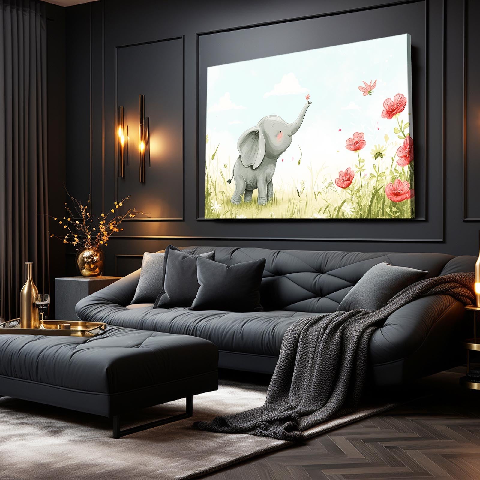 Elephant Nursery Wall Art