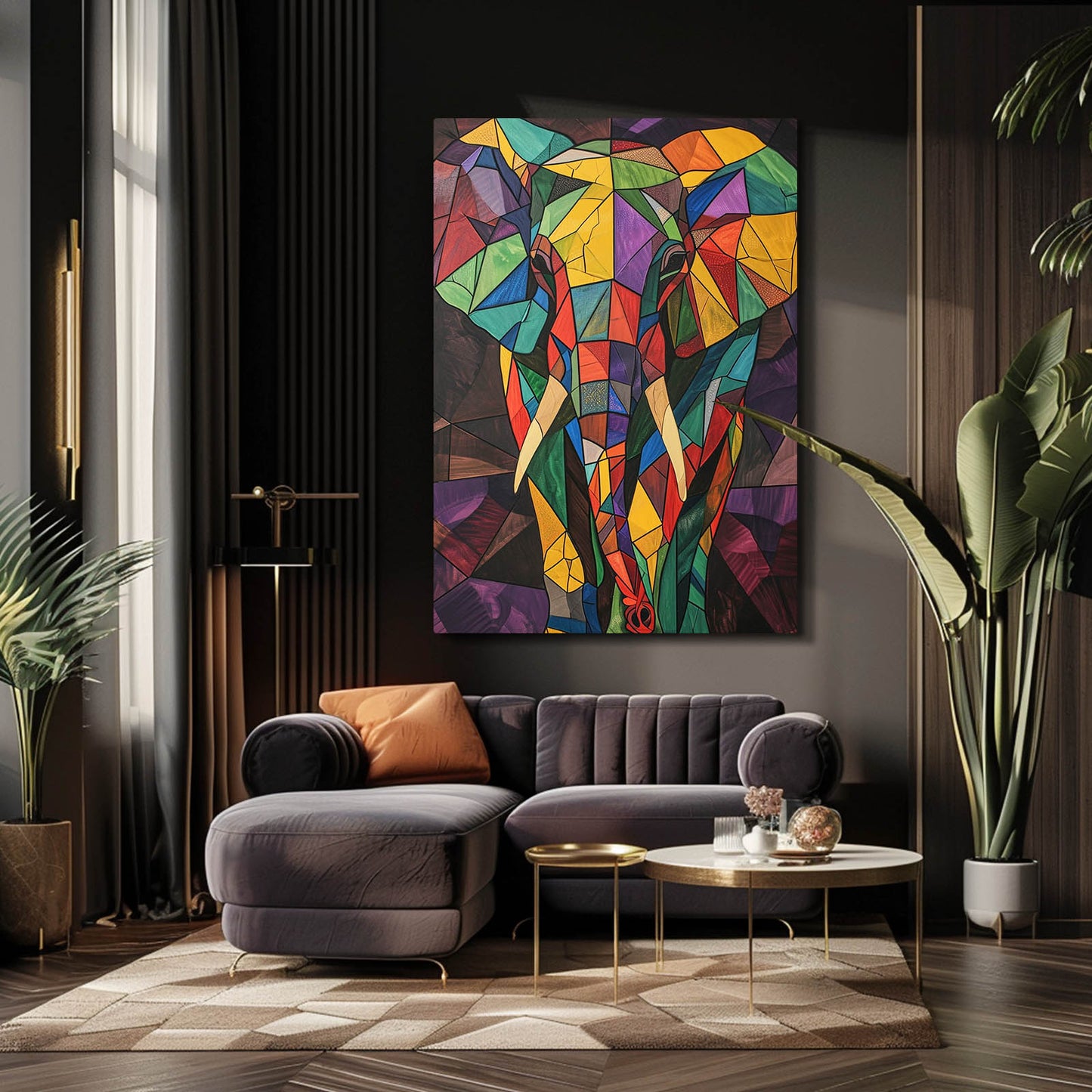 Elephant Vector Style Art