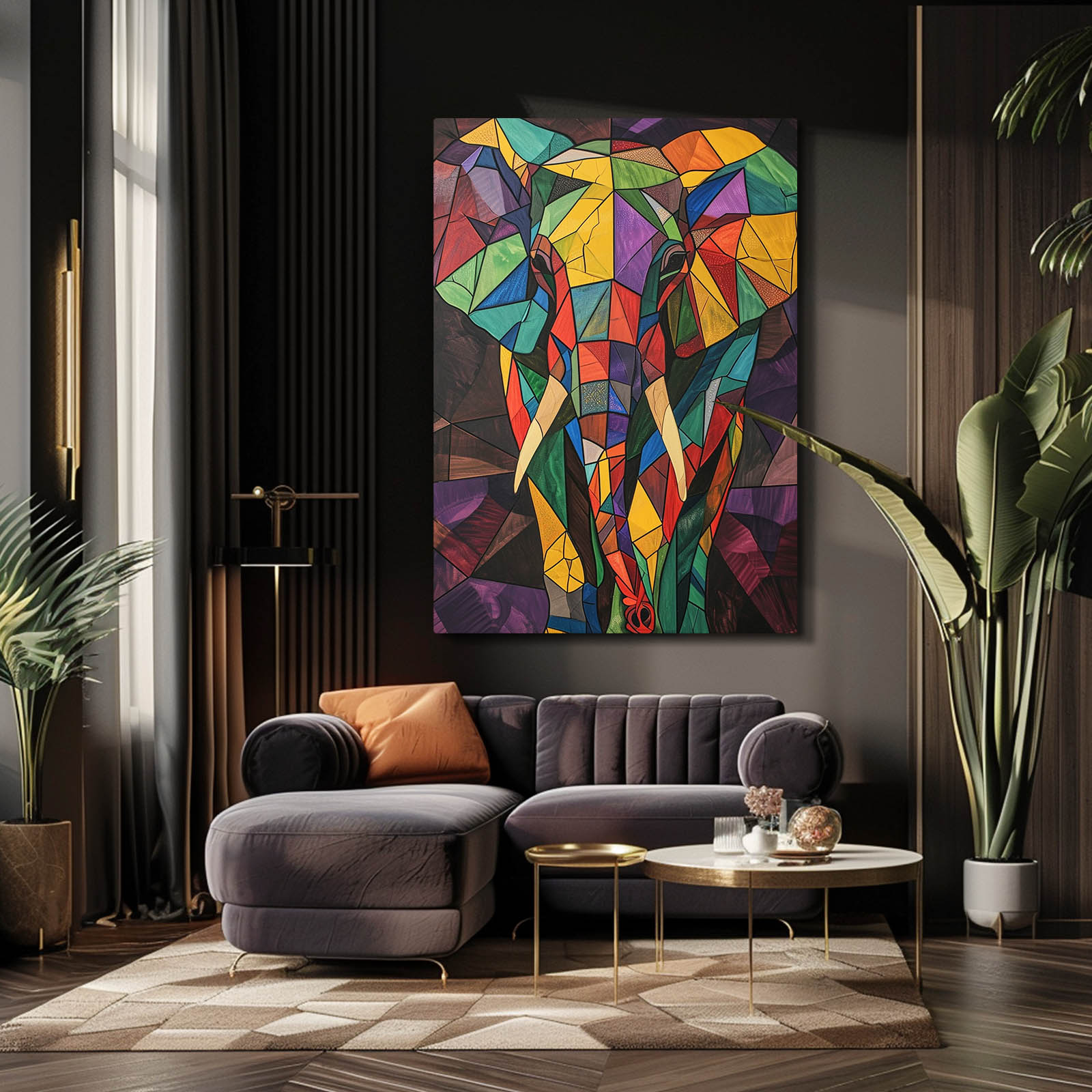 Elephant Vector Style Art