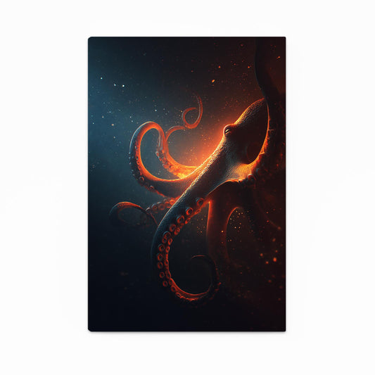 Ember Glow Deep Octopus Art – ember glow deep octopus canvas print