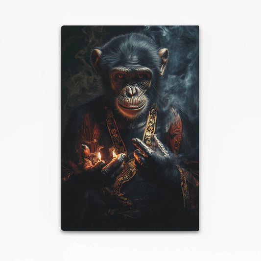 Ember Smoke Cigar Monkey Canvas – ember smoke cigar monkey canvas print