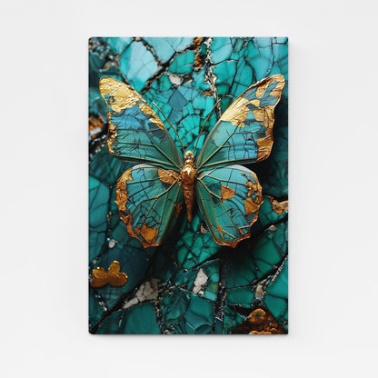 Emerald Butterfly Wall Art