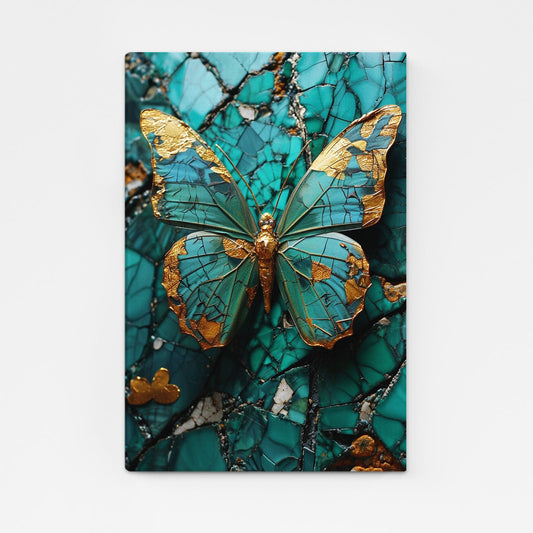 Emerald Butterfly Wall Art