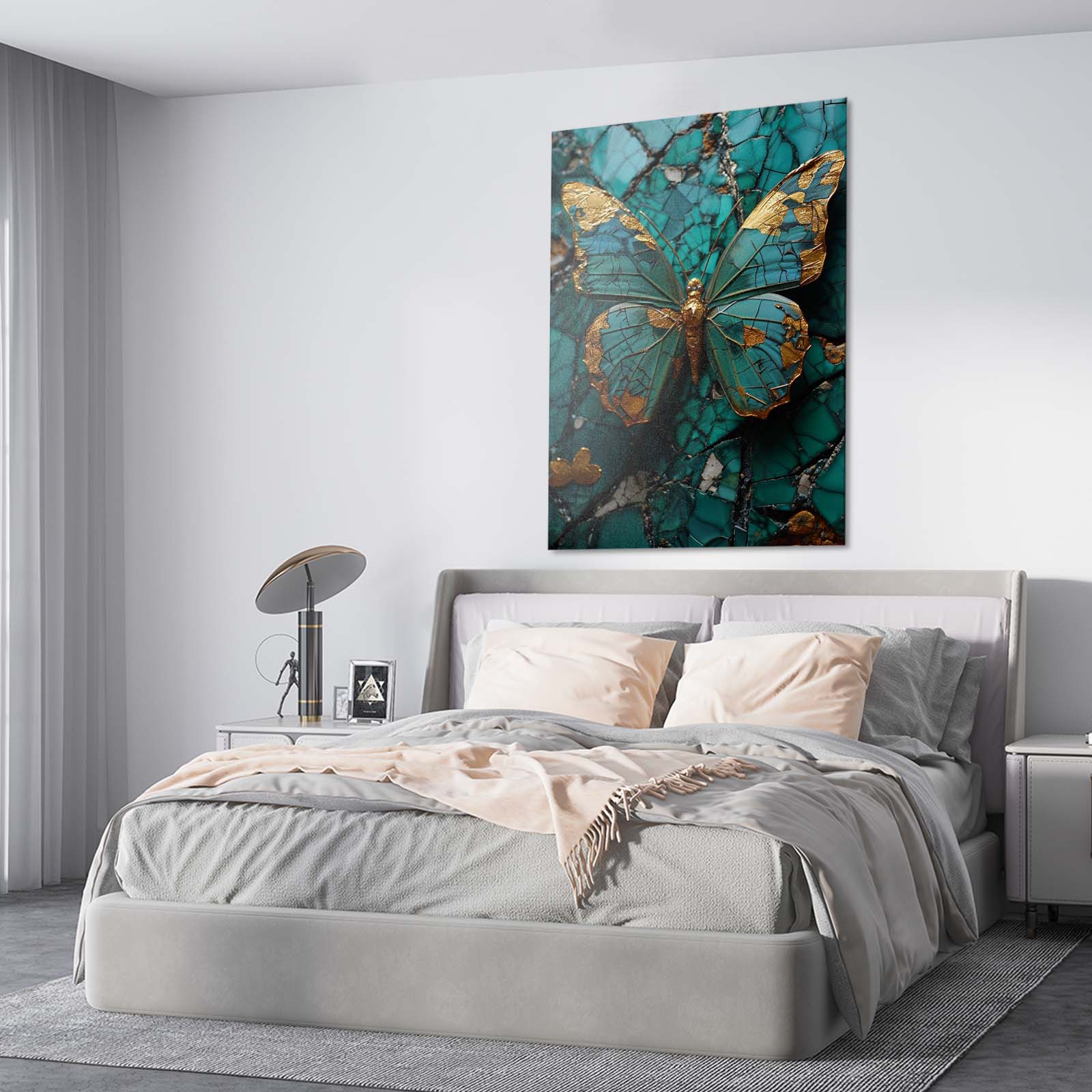 Emerald Butterfly Wall Art