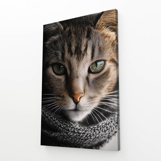 Emerald Gaze Cat Wall Art