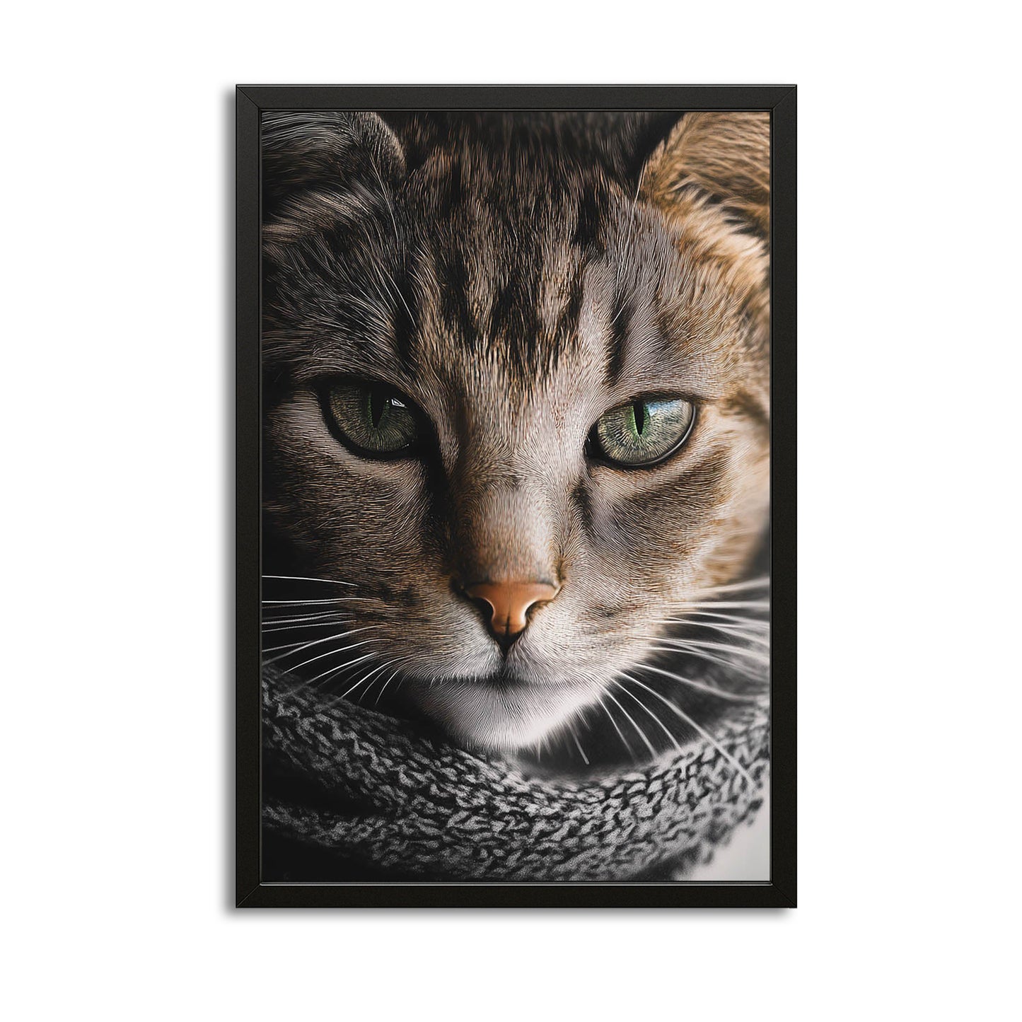 Emerald Gaze Cat Wall Art
