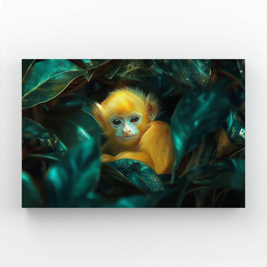 Emerald Nest Glow Monkey Prints – emerald nest glow monkey canvas print