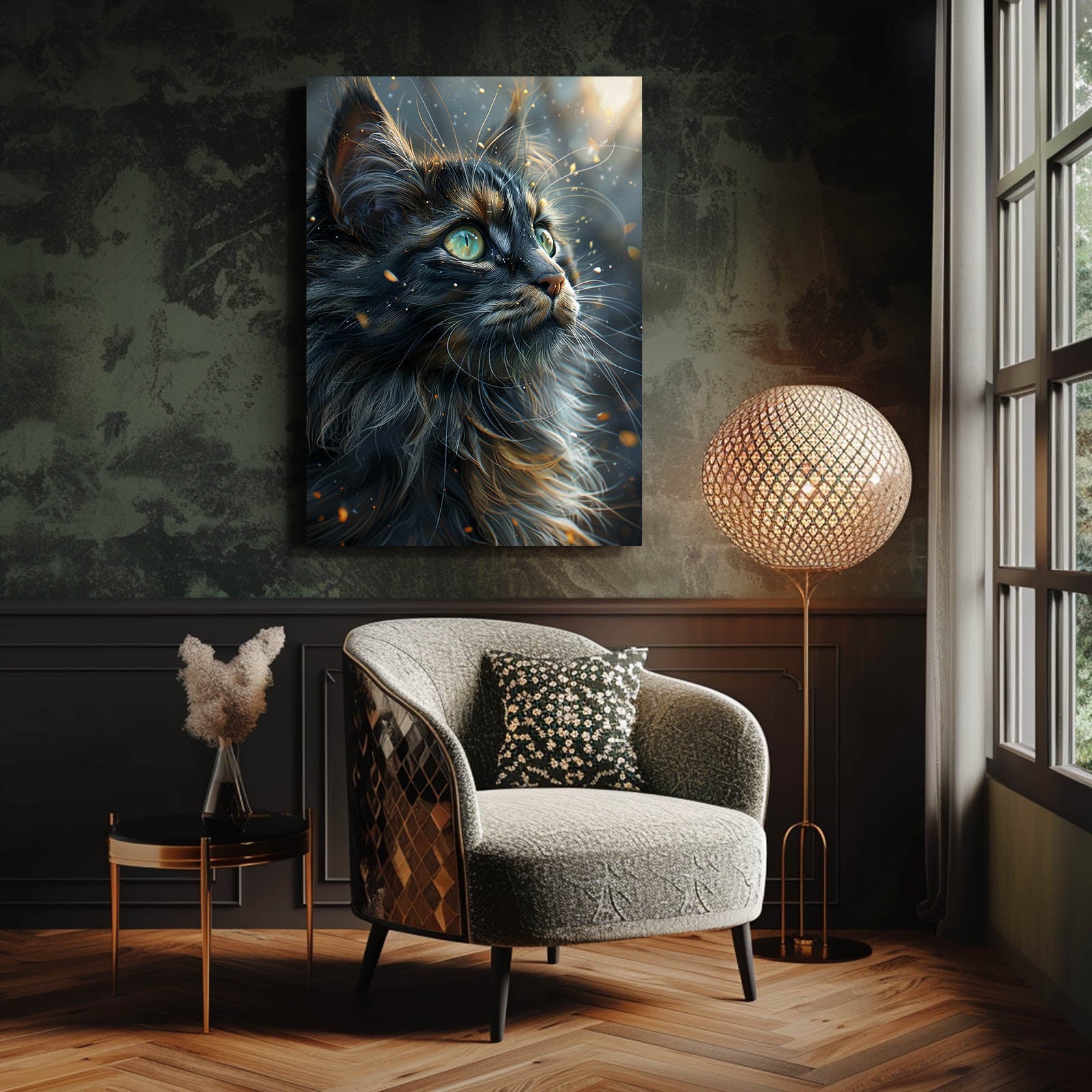 Enchanted Gaze Cat Wall Art