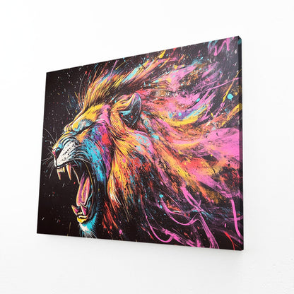 Energetic Lion Art