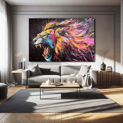 Energetic Lion Art