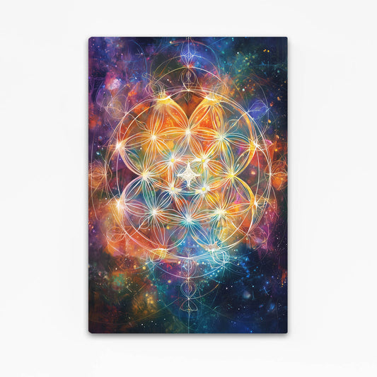 Ethereal Nebula Bloom Flower Of Life Art – ethereal nebula bloom flower of life canvas print