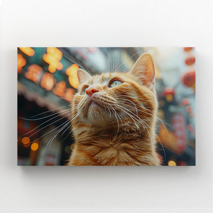 Evening Street Cat Wall Art