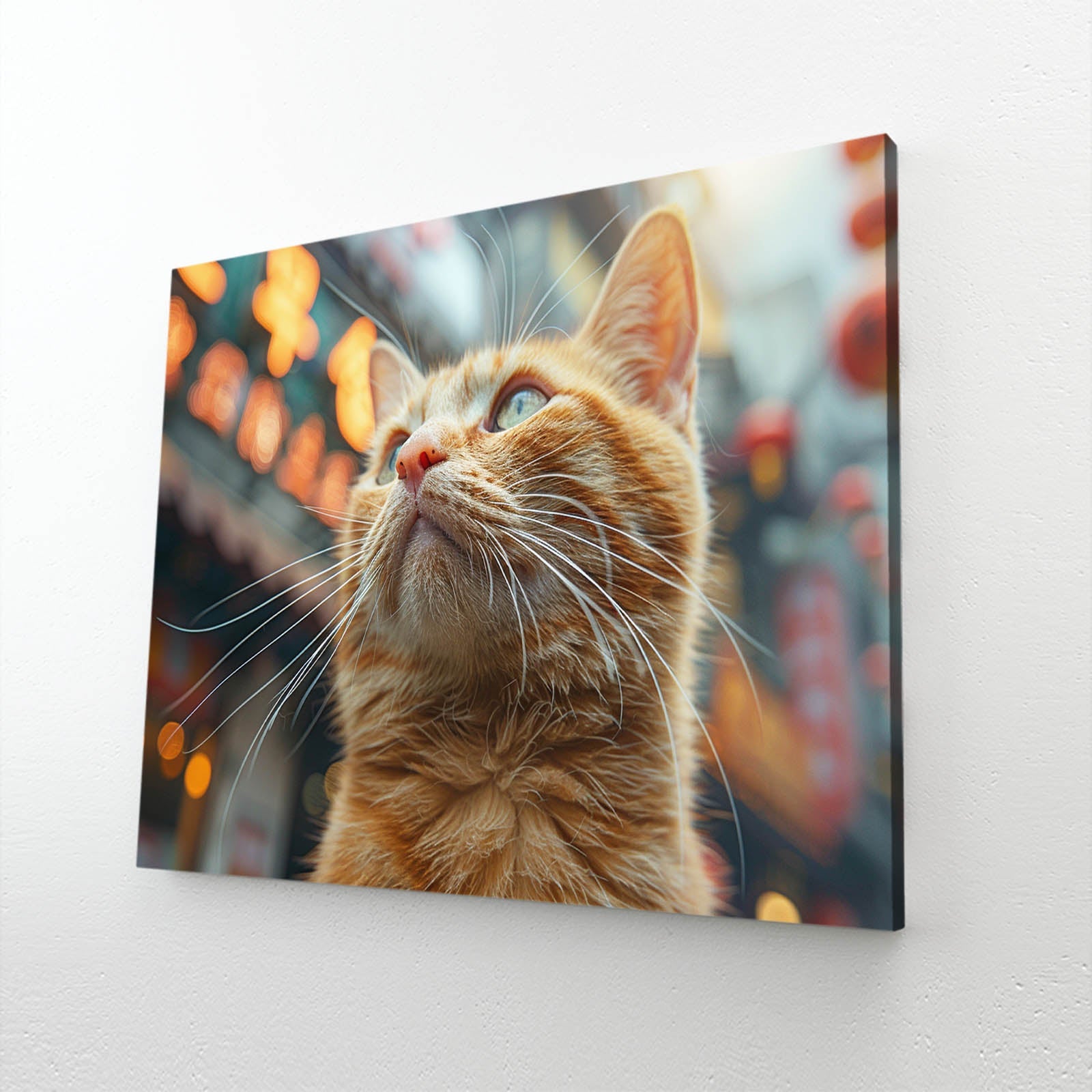 Evening Street Cat Wall Art