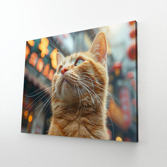 Evening Street Cat Wall Art