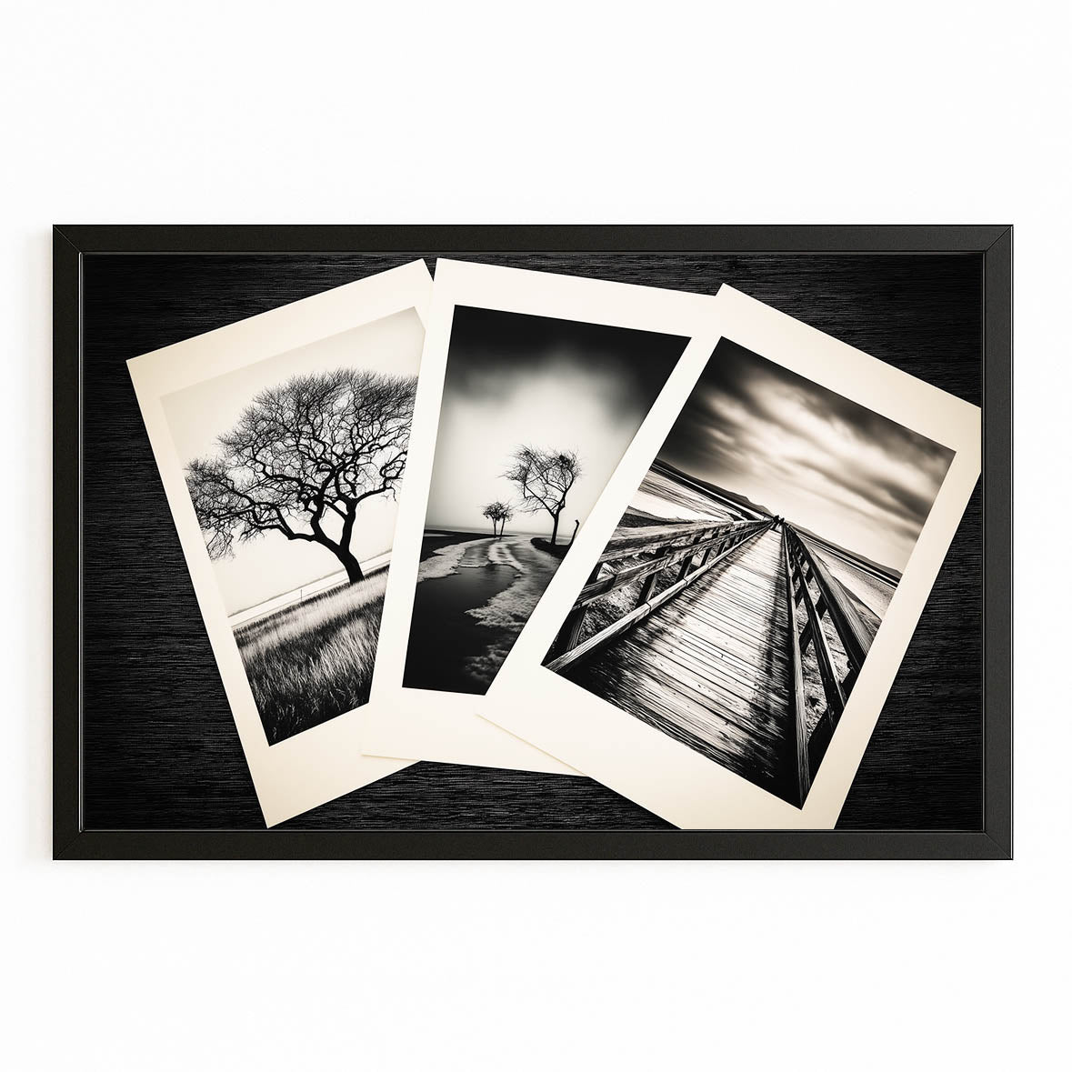 Fading Frames Photography Wall Art — photography canvas print, with Premium Black frame on white background