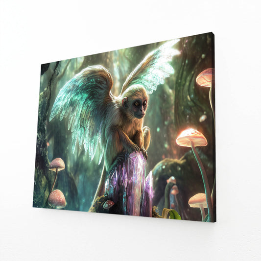 Fairy Wing Mushroom Monkey Prints – fairy wing mushroom monkey canvas print