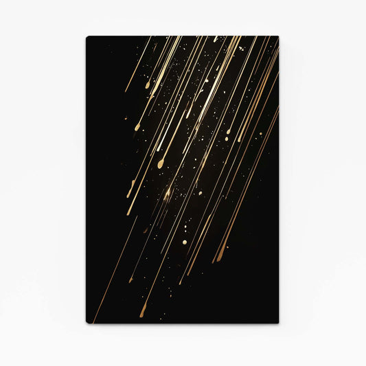 Falling Gold Streaks Prints – falling gold streaks gold canvas print
