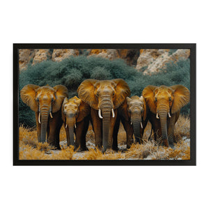 Family Elephant Wall Art