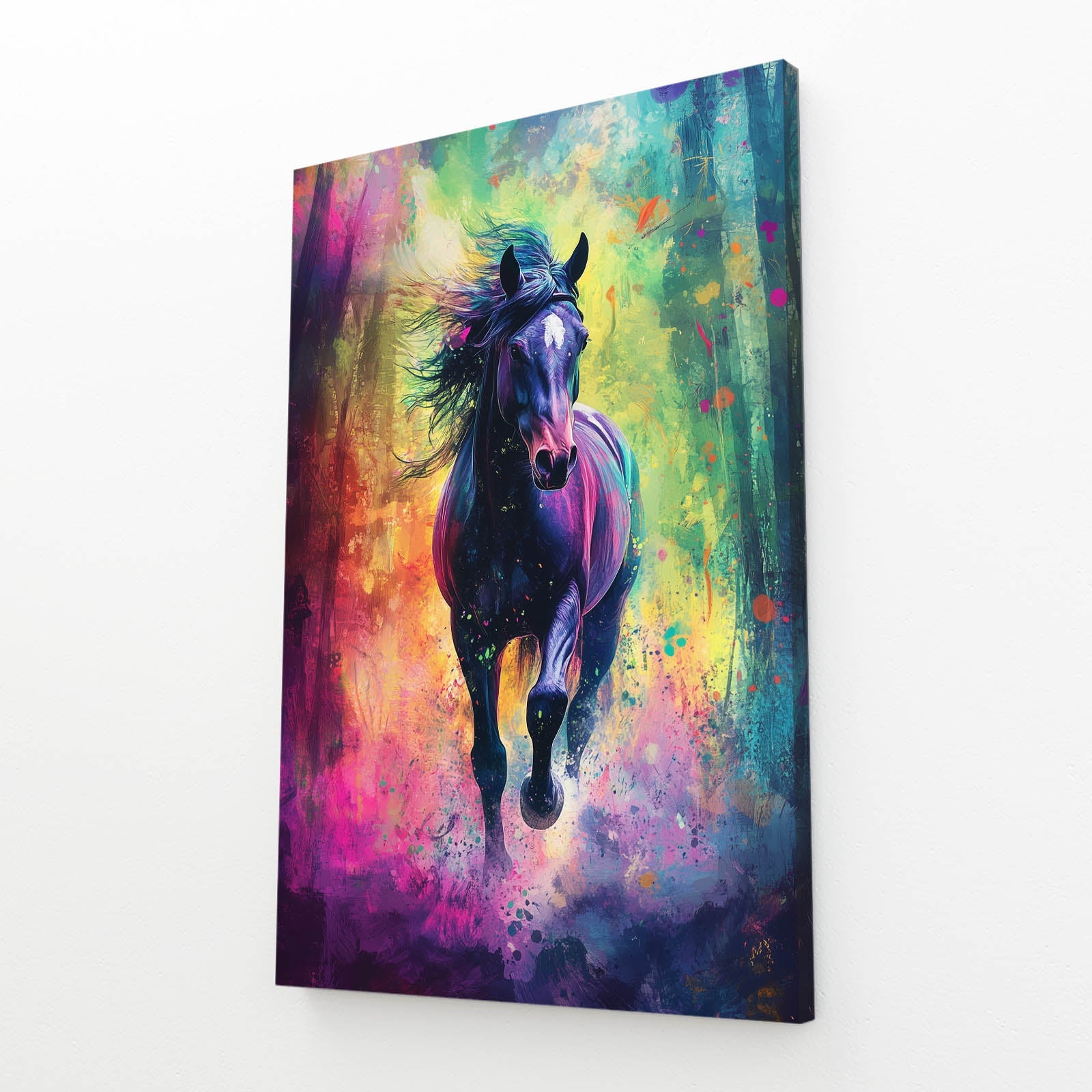 Fantasy Horse Canvas – angled canvas view on white background