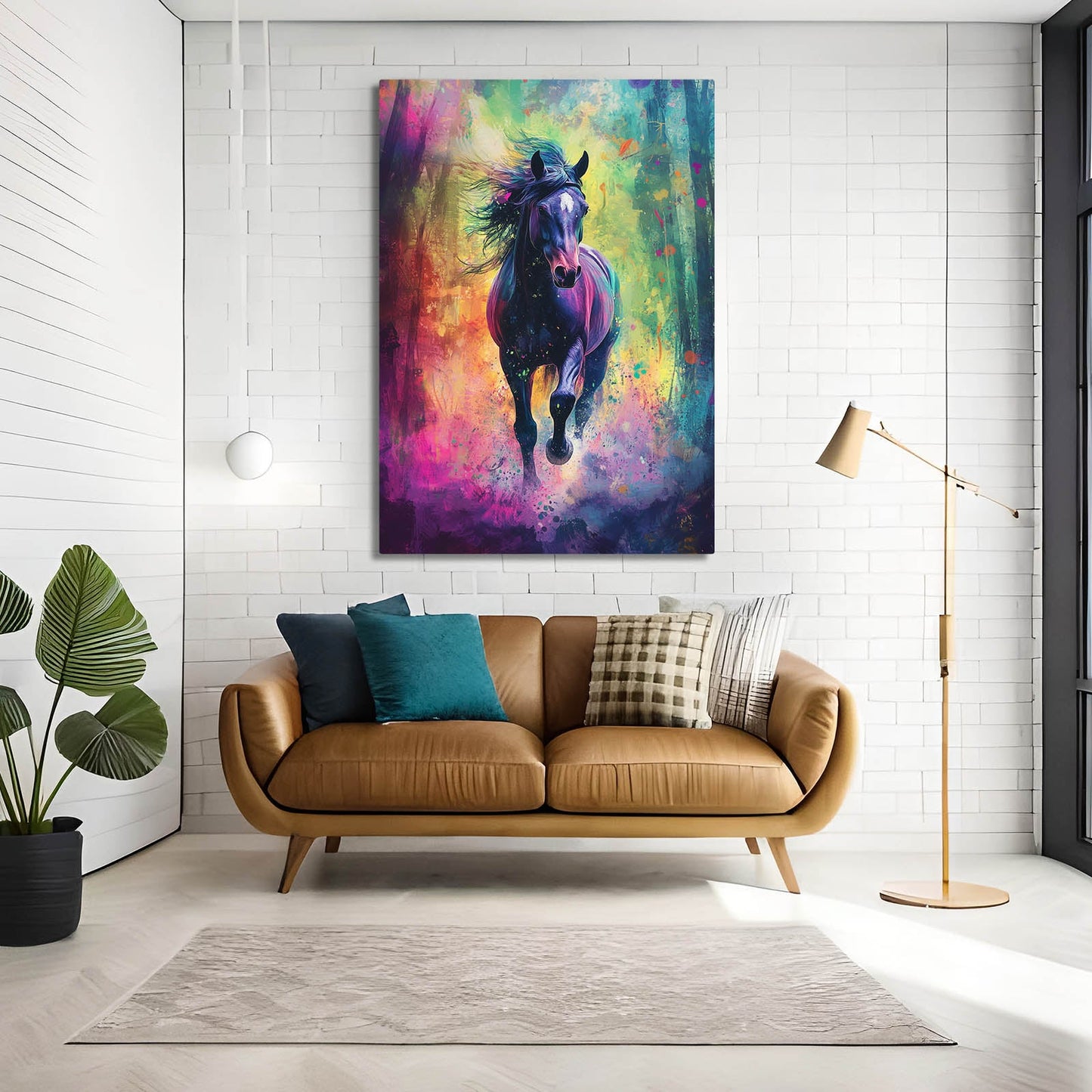 Fantasy Horse Canvas – angled canvas view on white background