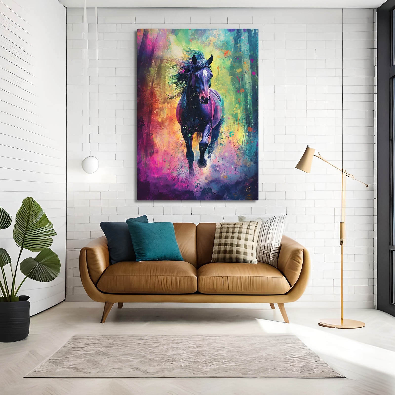 Fantasy Horse Canvas – angled canvas view on white background