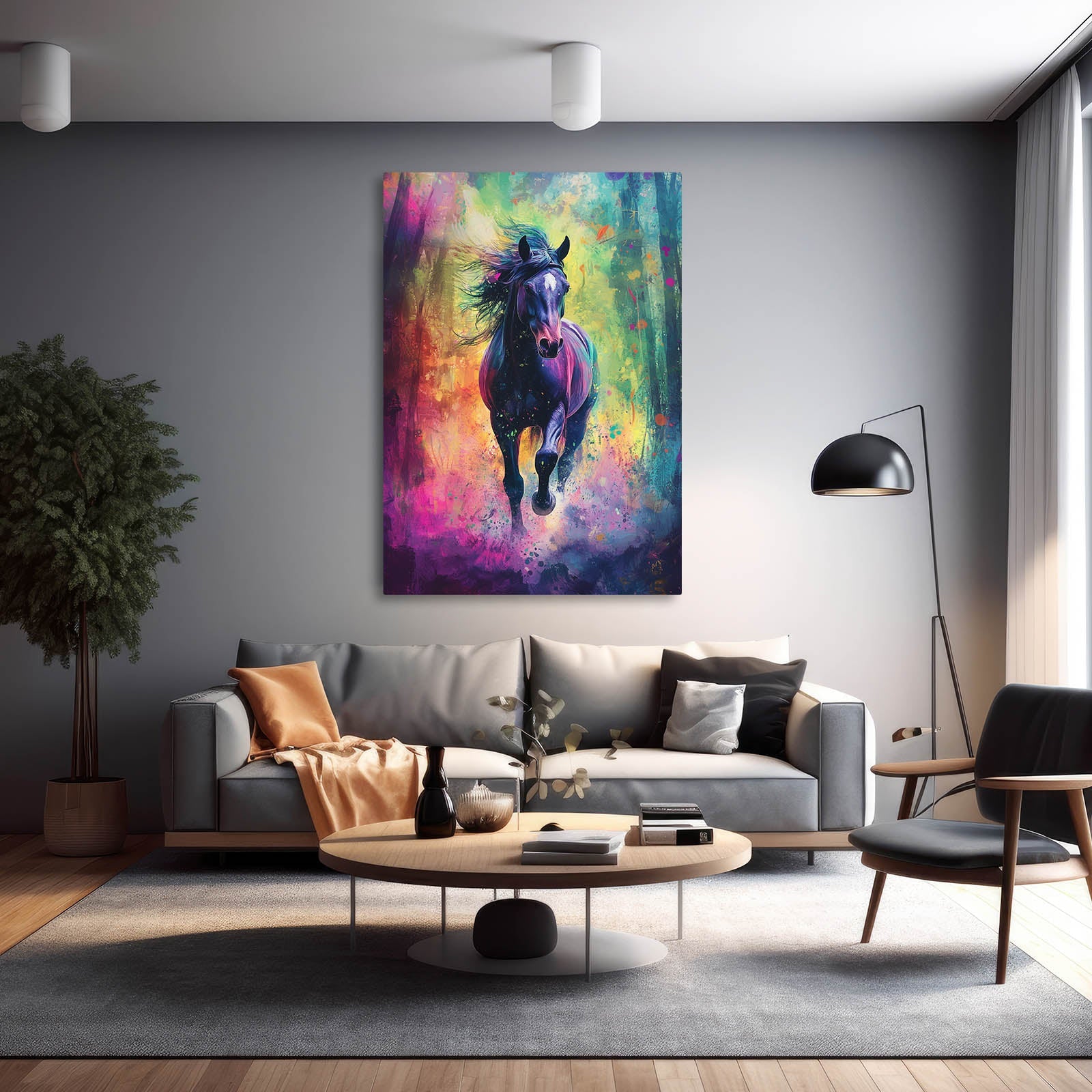Fantasy Horse Canvas – angled canvas view on white background