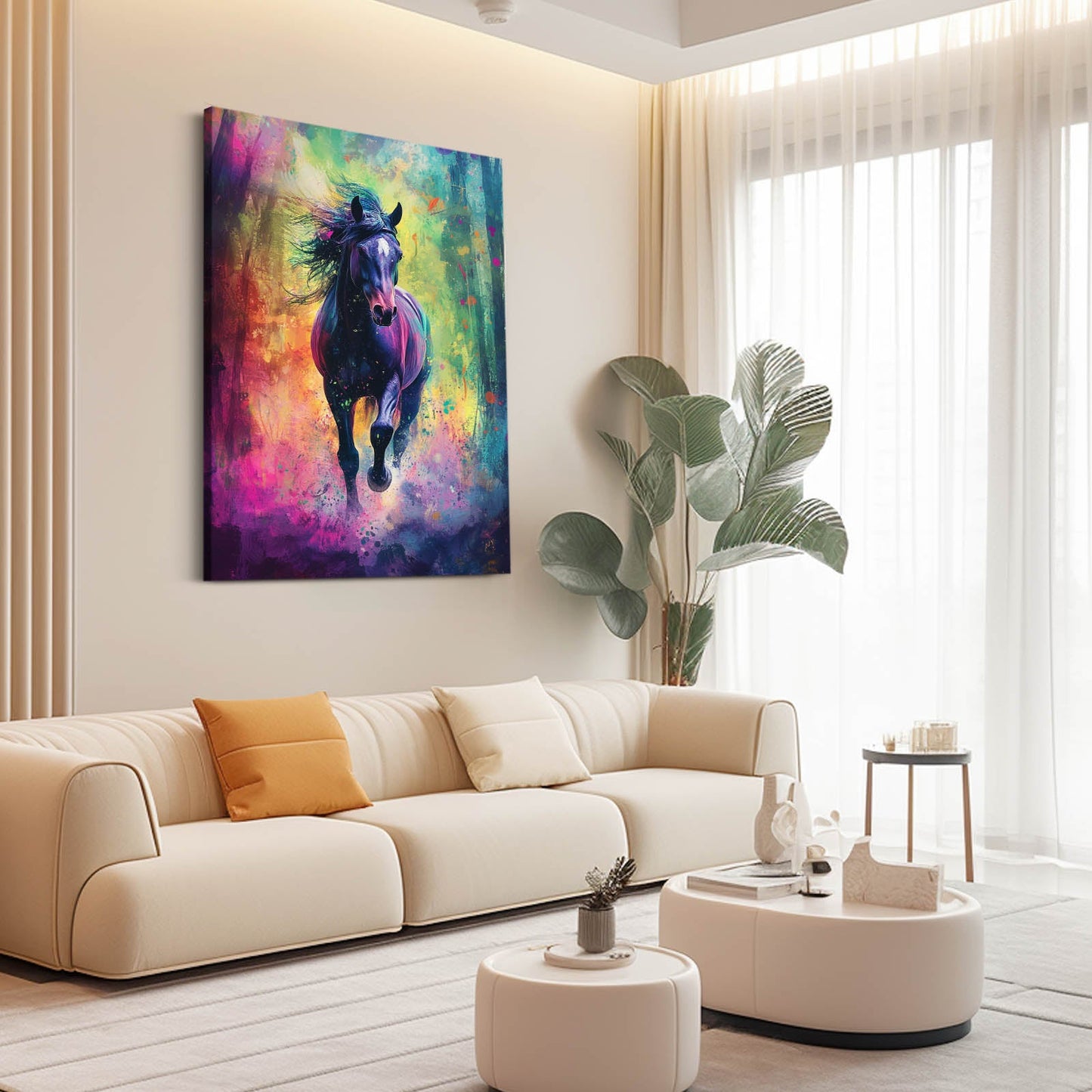 Fantasy Horse Canvas – angled canvas view on white background
